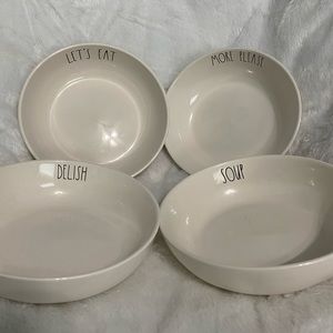 Rae Dunn Pasta Bowls - 4